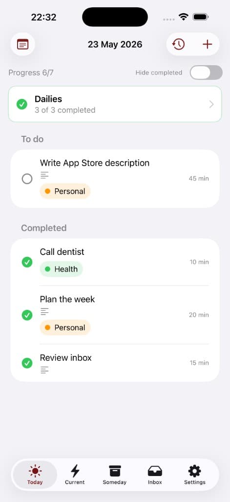 Your Tasks