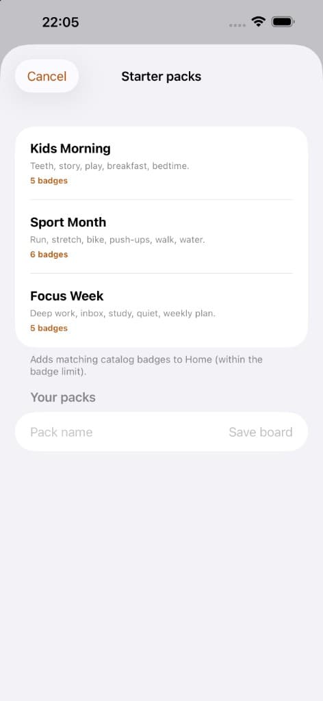 Your Badges